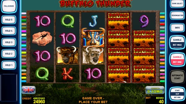 Buffalo Thunder Online Slot Machine