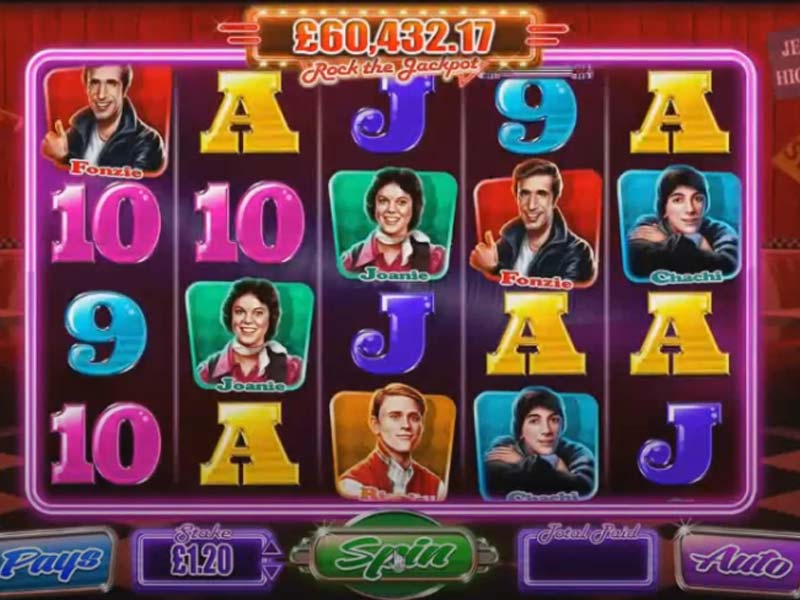 Happy Days Rock the Jackpot Slot Featured Image