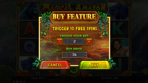 Magical Amazon Slot Buy Feature