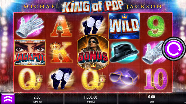 Michael Jackson Online Slot Reels