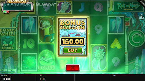Rick and Morty Megaways Slot Bonus Buy