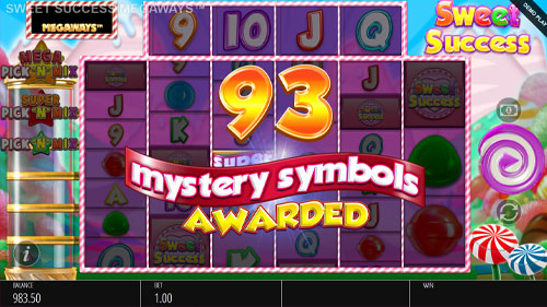 Sweet Success Megaways Slot Mystery Symbols