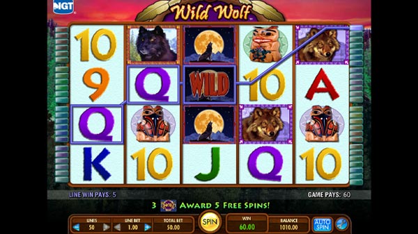 Wild Wolf IGT Slot Win