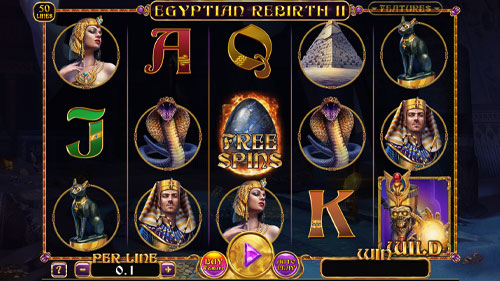 Egyptian Rebirth 2 Slot Reels