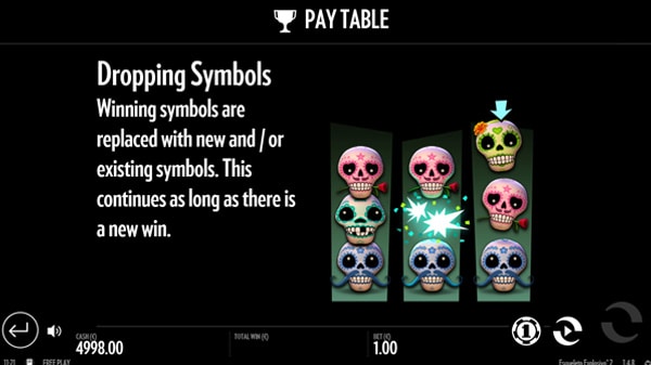 Esqueleto Explosivo Slot 2 Dropping Symbols