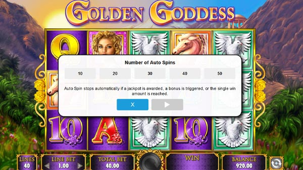 Golden Goddess Slots Online