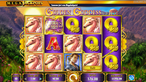Golden Goddess Mega Jackpot Slot Win