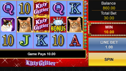 Kitty Glitter Slot Win