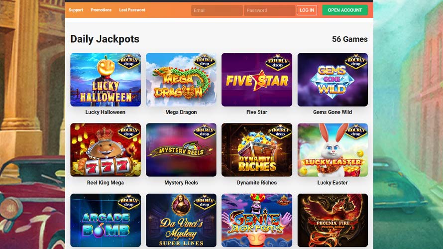 LeoVegas Casino Daily Jackpots Games