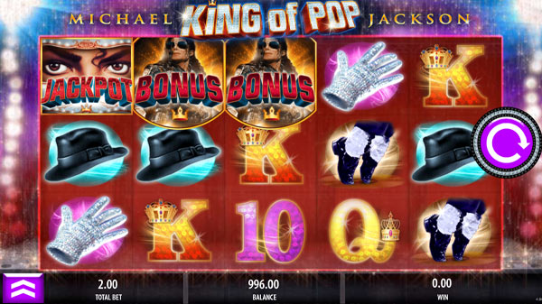 Michael Jackson Online Slot Symbols