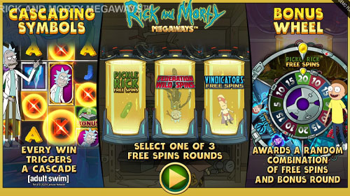 Rick and Morty Megaways Slot Features