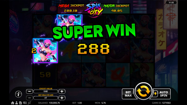 Spin City Slot Super Win
