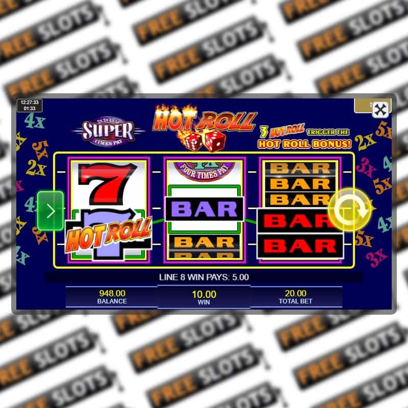Super Times Pay Hot Roll Slot Online Slot
