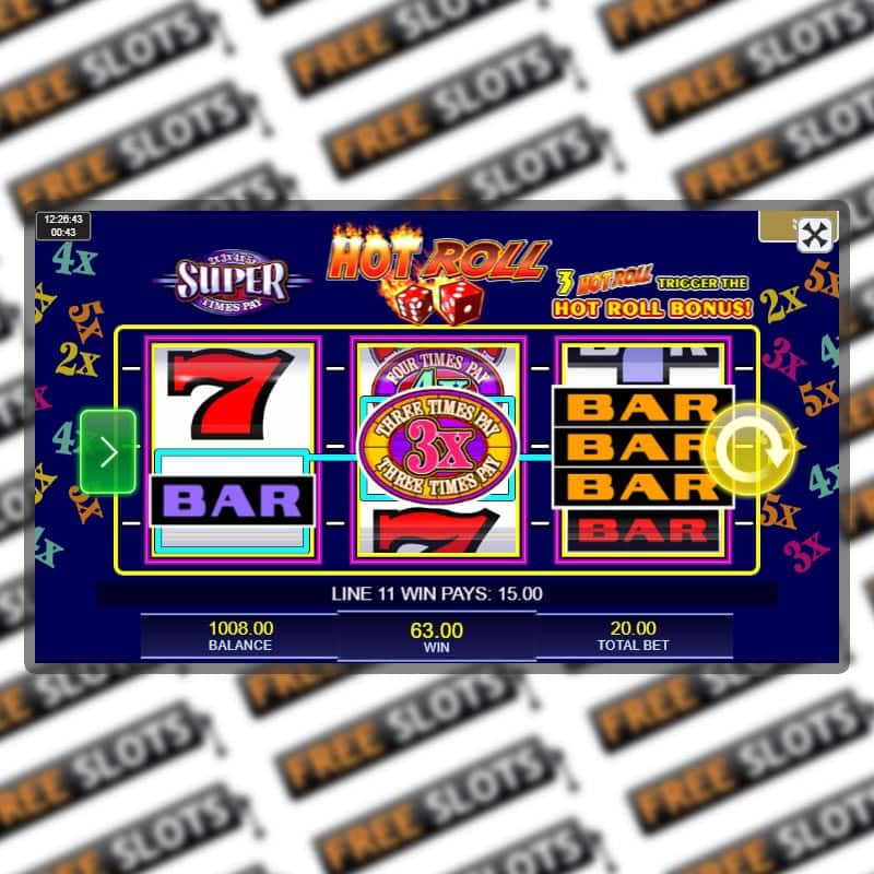 Super Times Pay Hot Roll Slot Machine