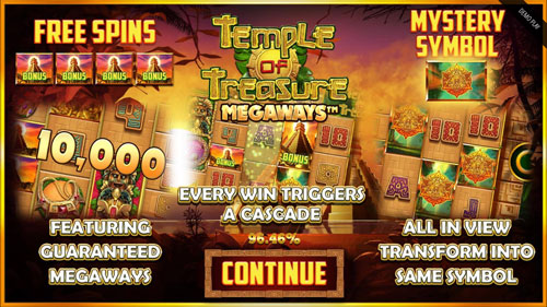 Temple of Treasure Megaways Slot Features