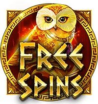 The Golden Owl Of Athena Free Spins Symbol 
