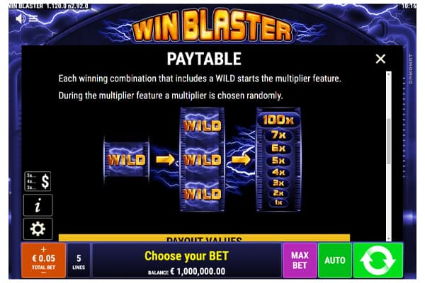 Win Blaster Slot Wild Symbol