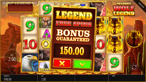 Wolf Legend Megaways Slot Bonus Buy Feature