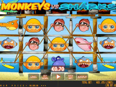 Monkeys vs sharks slot machine game