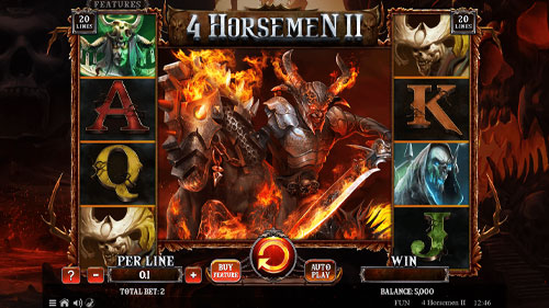 4 Horsemen II Slot Reels