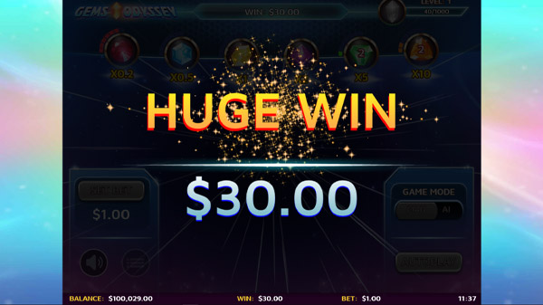Gems Odyssey Online Slot Big Win