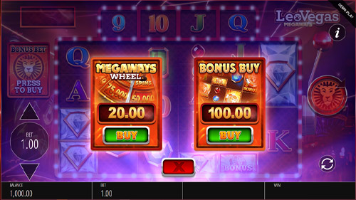 LeoVegas Megaways Slot Bonus Buy