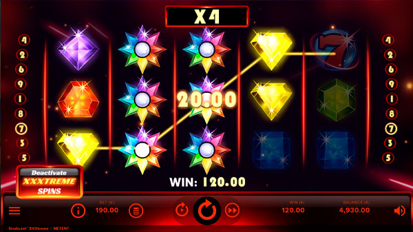 Starburst XXXtreme Slot Bonus Spins
