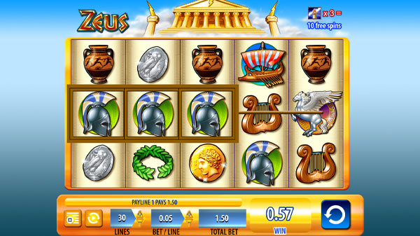 Zeus Slot Online Win