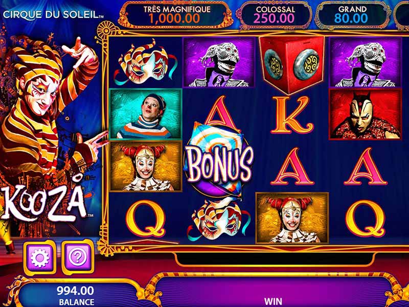 Cirque du soleil kooza slots play kooza slot machine for free Revenge Hotline play russian roulette drinking game