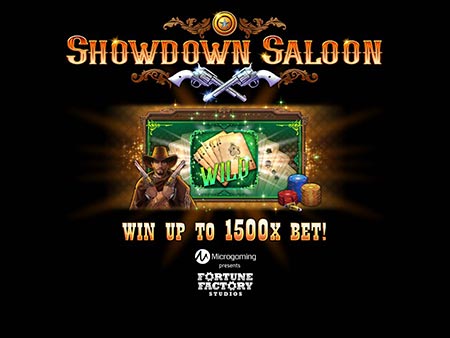 Showdown Saloon Slot Overview Logo